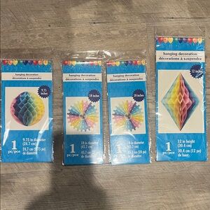 Colorful Hanging Decorations for Parties